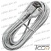 Купить Удлинитель USB штекер A - гнездо А, Vers.2.0, диам.-4,5мм, 5 метров, серый, Tcom по выгодной цене